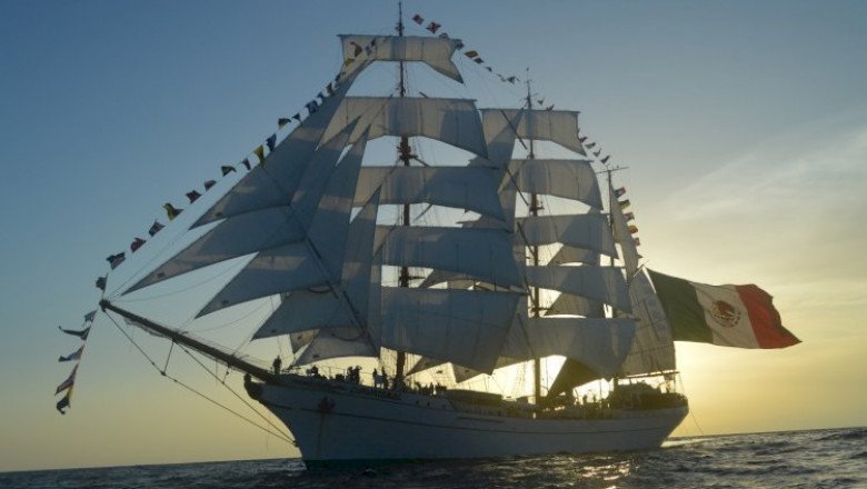 El Buque Escuela Velero Cuauhtémoc cancela actividades programadas en el puerto