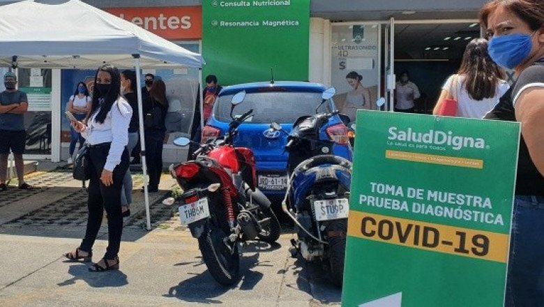 Abarrotan laboratorio privado para hacerse pruebas de COVID-19