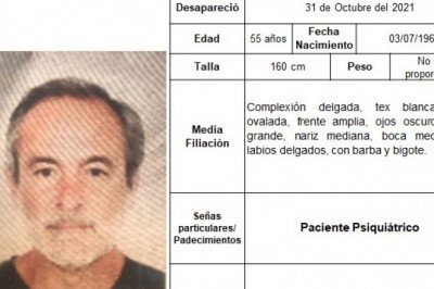 Buscan a Igancio Hernández Ordiales de 55 años de edad