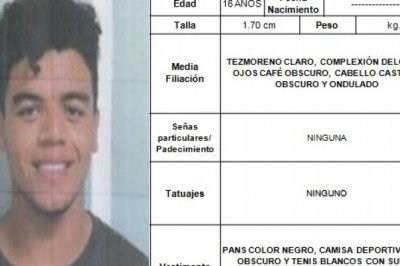 Buscan al menor Rey Arnoldo Ayala, de 16 años de edad