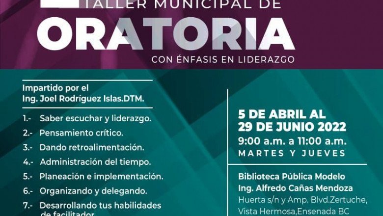 Mañana inicia taller municipal de oratoria con énfasis en liderazgo