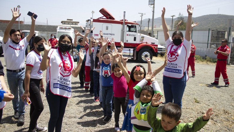 Celebró Cruz Roja a niños ensenadenses