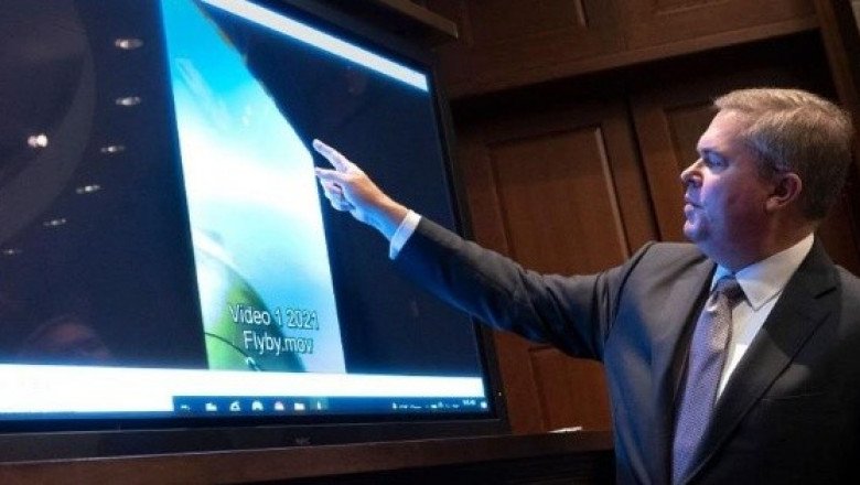 Las inusuales imágenes de "ovnis" que se mostraron en el Congreso de EU