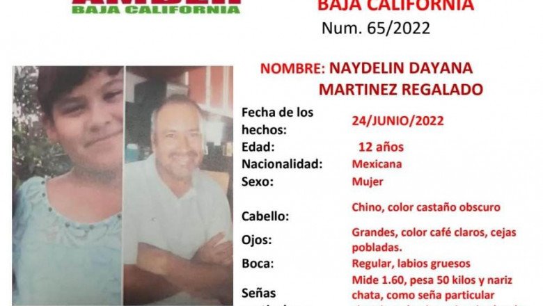 Familiares buscan a la menor Naydelin Dayana de 12 años de edad
