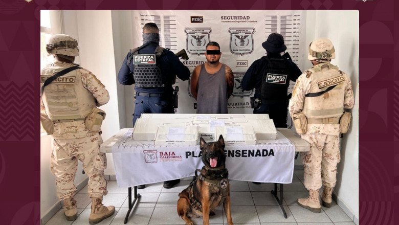 Detienen a hombre con armas de fuego y vehículo robado