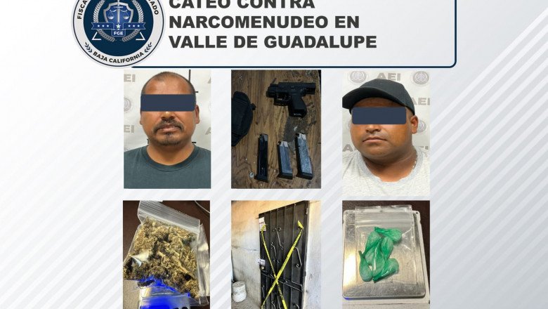 Decomisan armas y drogas durante cateo en El Porvenir