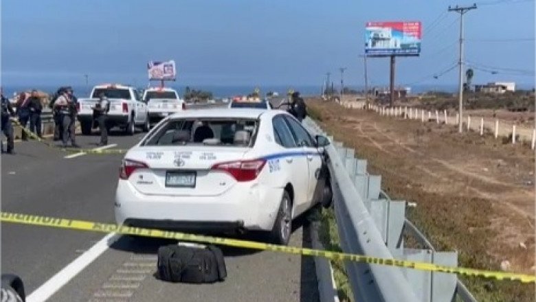Muere hombre tras robar taxi