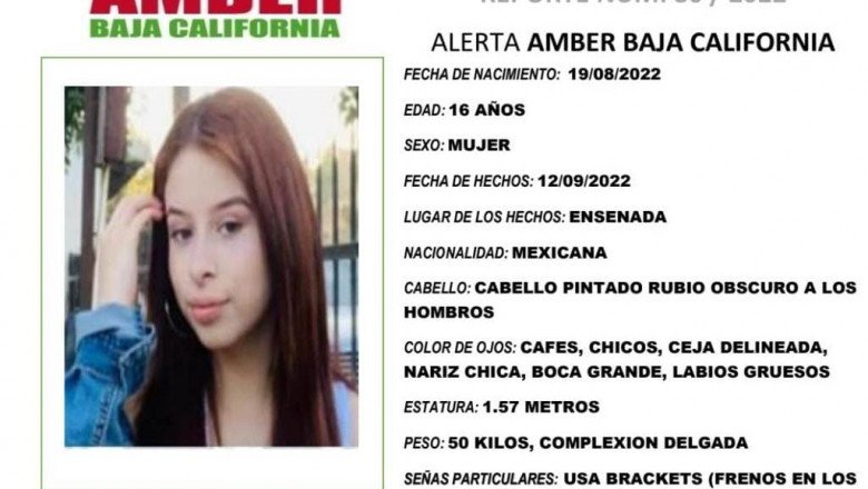 Activa FGE alerta amber para localizar a Melanie Michel de 16 años de edad