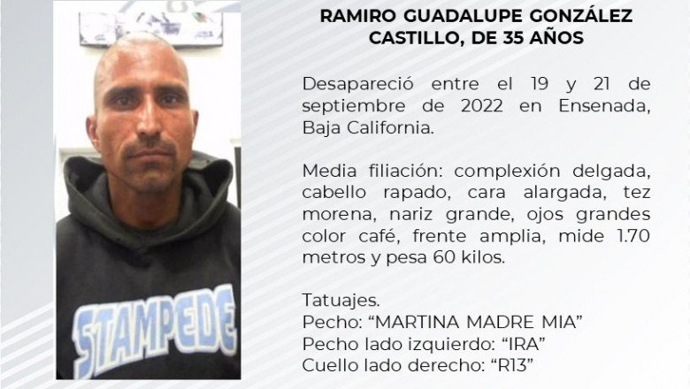 Buscan a Ramiro Guadalupe González Castillo, de 35 años