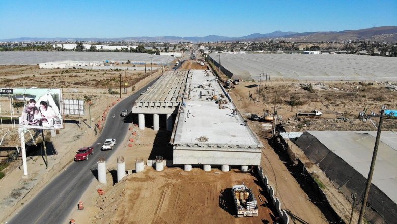 Registran avance del 50% tramo Chapultepec-Maneadero