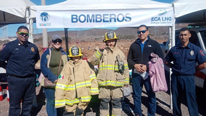 Brinda Bomberos de Ensenada plática preventiva en Energía Costa Azul