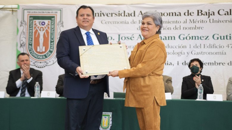 Reconoce UABC el mérito del maestro José Abraham Andrés Gómez Gutiérrez