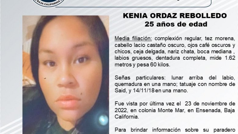Familiares buscan a Kenia Ordaz de 25 años