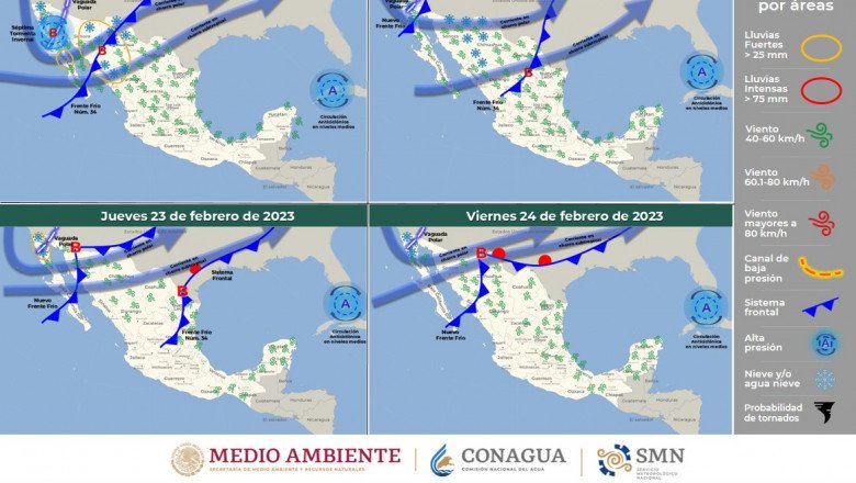 Se prevén lluvias en Ensenada del 22 al 26 de febrero