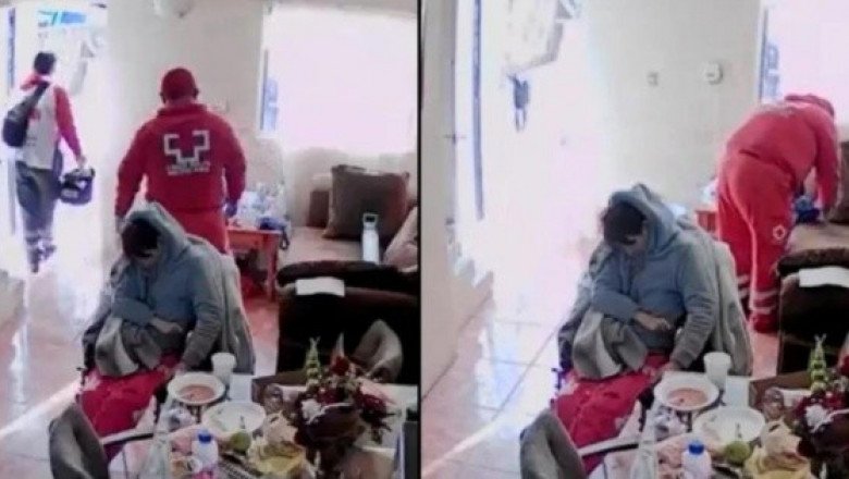¡Indignación! Graban a paramédico de la Cruz Roja robando a una mujer muerta