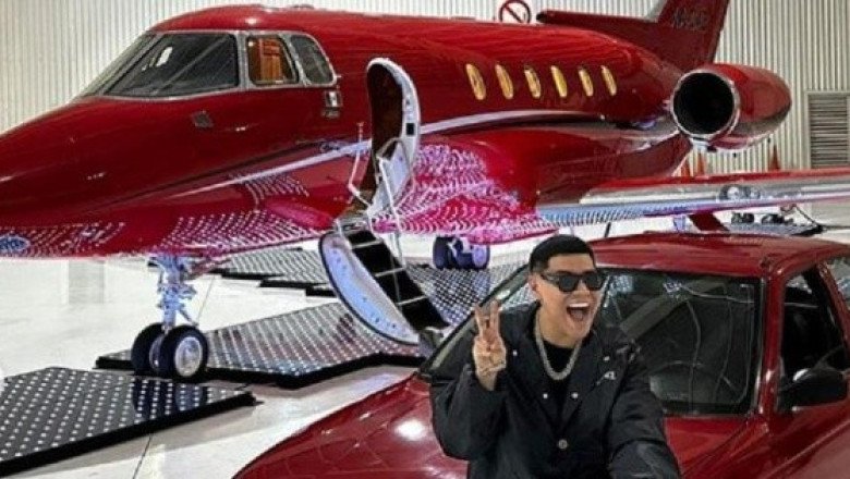 ¡Elegancia pura! Esto cuesta el jet de Eduin Caz, vocalista de Grupo Firme (FOTOS)