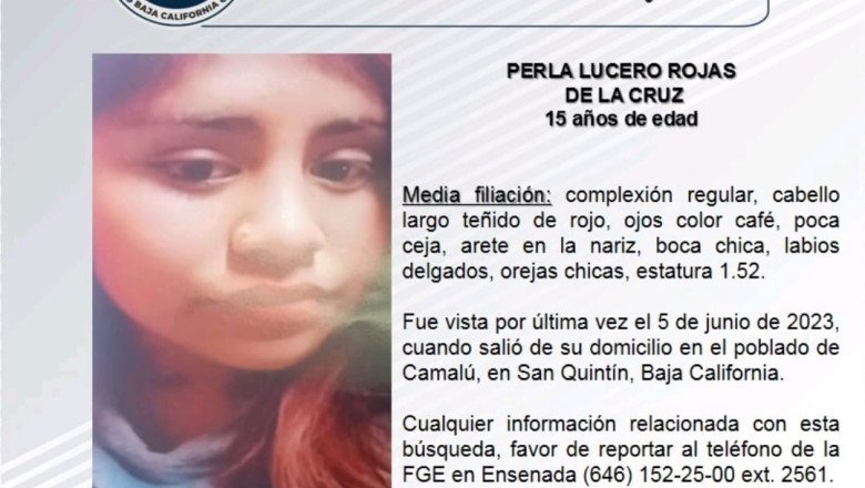 Familiares buscan a Perla Lucero de15 años de edad.