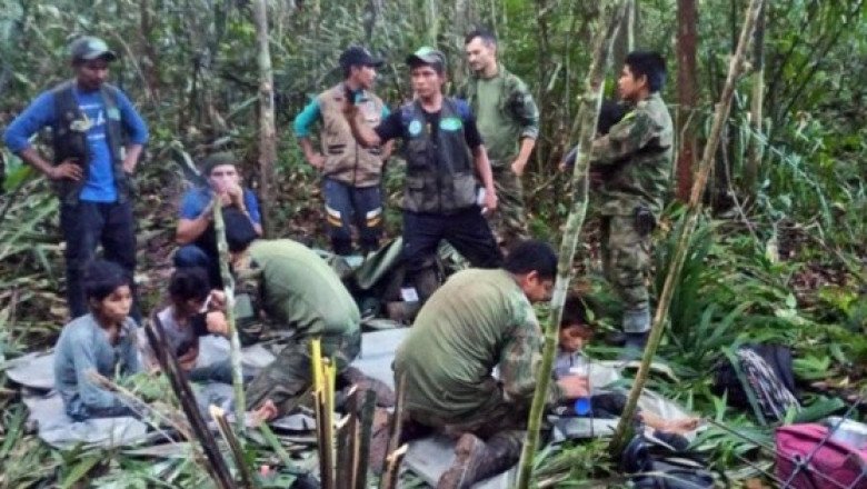 Hallan a 4 niños perdidos hace 40 días en accidente aéreo en Colombia