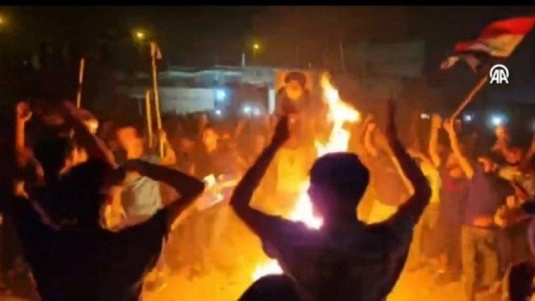 Manifestantes iraquíes incendiaron la embajada de Suecia en Bagdad
