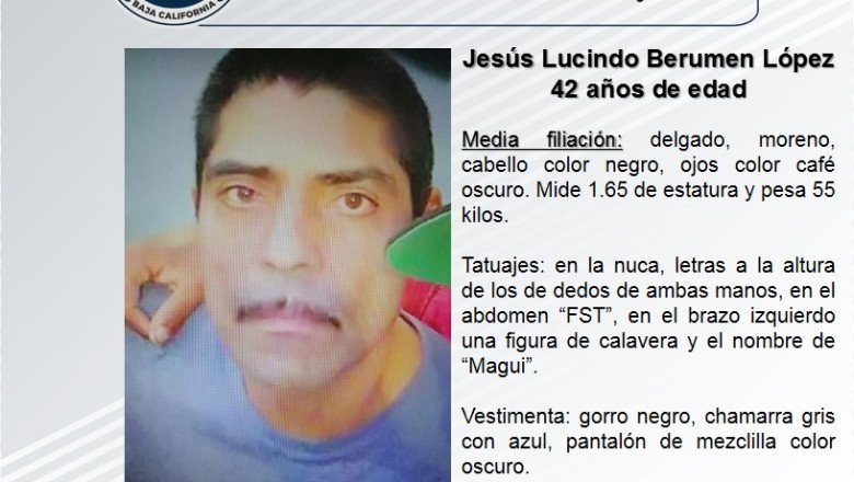 Familiares buscan a Jesús Lucindo Berumen López, de 42 años de edad