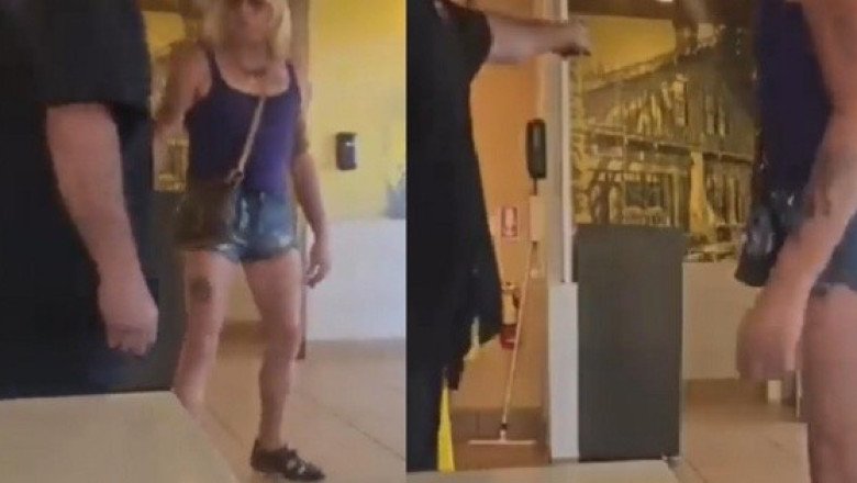 Papá impide a mujer transgénero entrar al baño donde se encontraba su hija (VIDEO)
