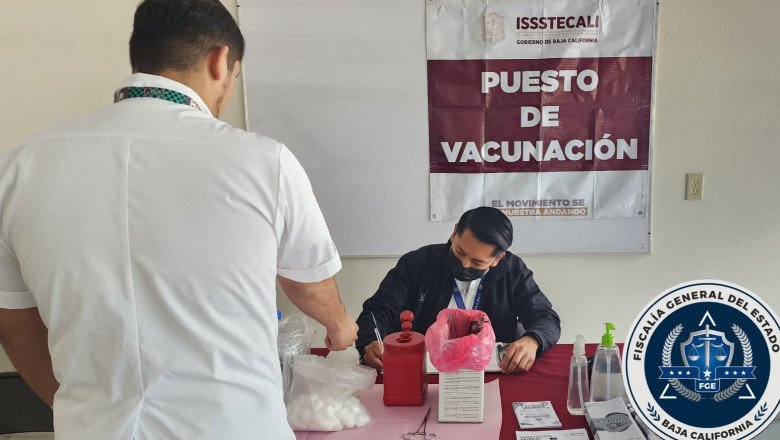 Participa FGE en jornada de salud "ISSSTECALI en tu trabajo”