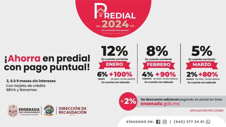 12 De Descuento En Predial Durante Enero Ensenada 4020