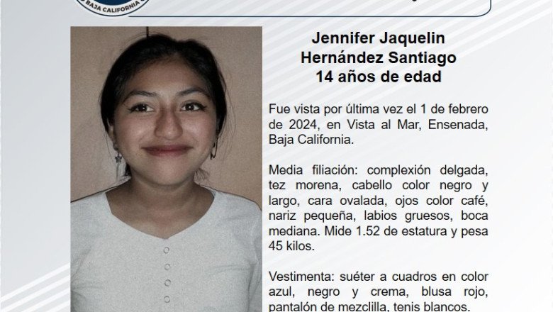 Activan pesquiza para localizar a Jennifer Jaquelin de 14 años