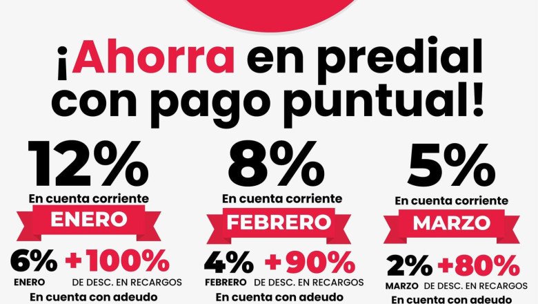 Siguen los descuentos en el pago del predial durante febrero