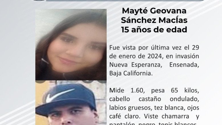 Buscan a Mayté Geovana de 15 años de edad