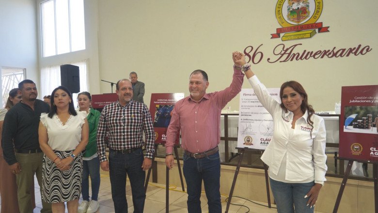Establece candidata Agatón acuerdos con Sindicato de Burócratas