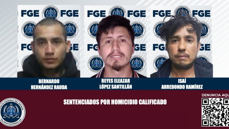 Condenan a 60 años de prisión a tres homicidas