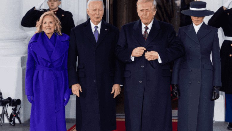 Donald Trump llega a la Casa Blanca para la toma de protesta