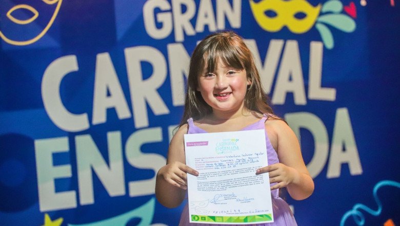 Valentina Salazar, primera candidata para la corte infantil del Gran Carnaval de Ensenada 2025