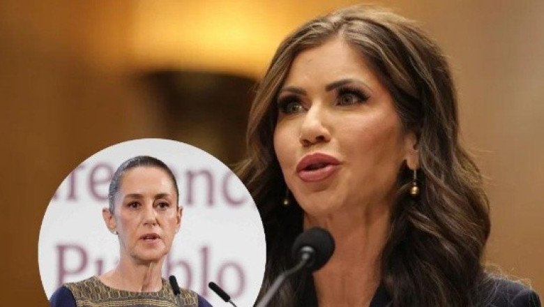 Kristi Noem señala a Sheinbaum de "alentar" las protestas en Los Ángeles