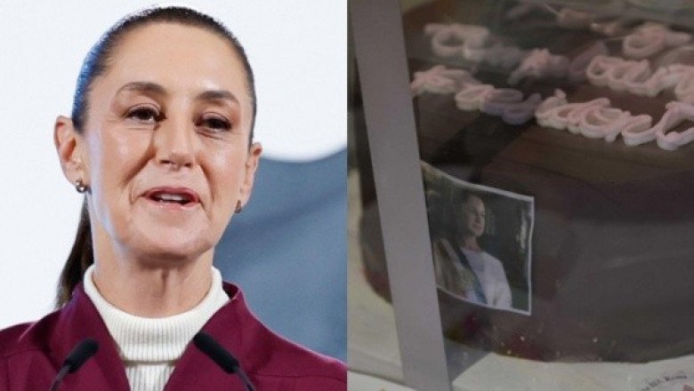 Sheinbaum cumple años y la reciben con "Mañanitas" en Palacio Nacional