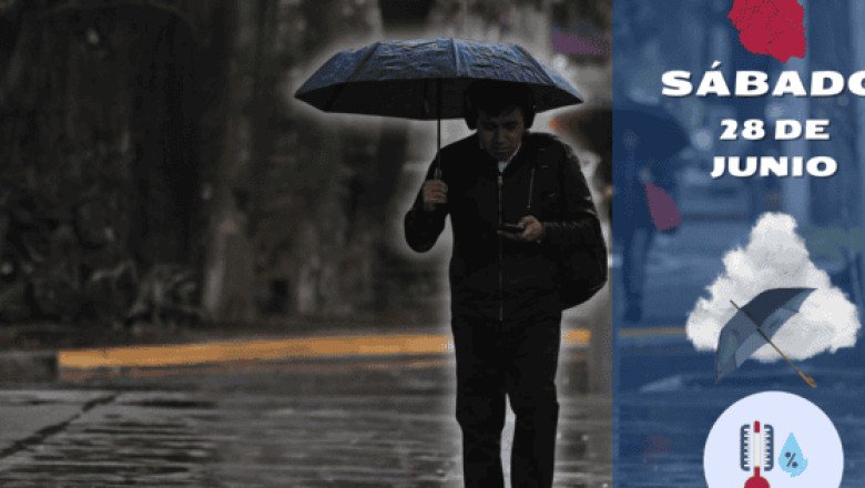 Tarde lluviosa en la CDMX, este es el pronóstico para hoy 28 de junio