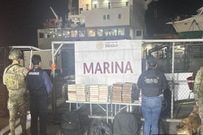Decomisan 200 kg de cocaína en un contenedor en Ensenada