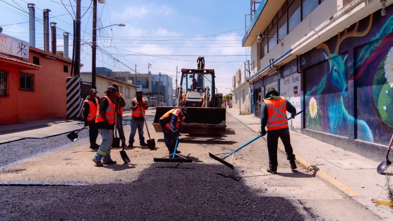 Rehabilita Gobierno de Ensenada calle de Los Mangos