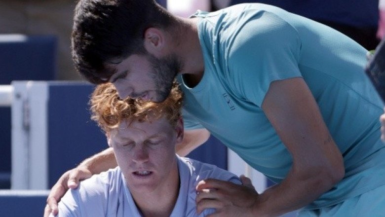 Carlos Alcaraz se corona en Cincinnati por abandono de Sinner