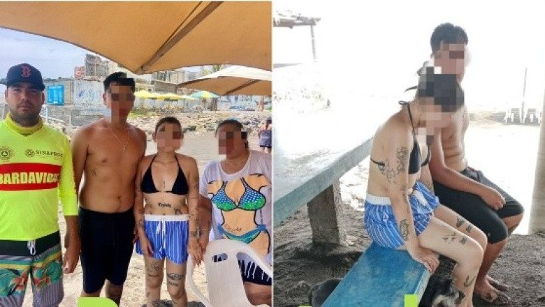 Guardavidas de Colima rescatan a tres jaliscienses en playa de Armería
