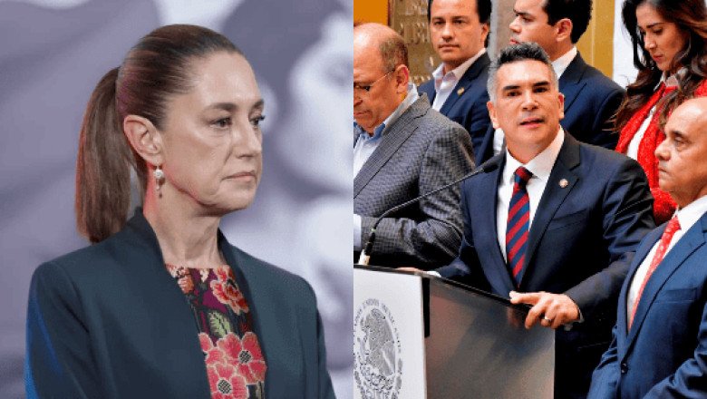 Sheinbaum llama "autoritaria" la actitud de "Alito" Moreno tras pleito en el Senado