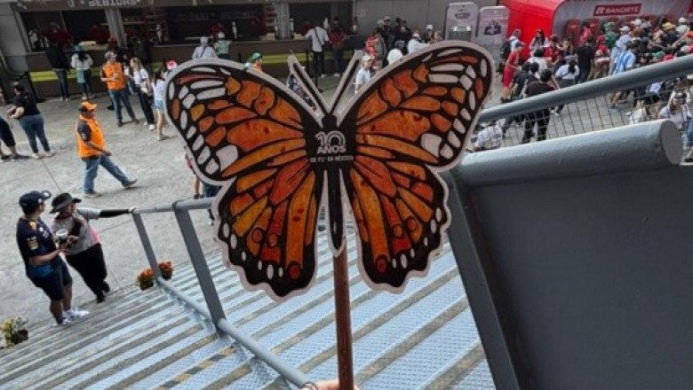 El Gran Premio de México se llena de mariposas