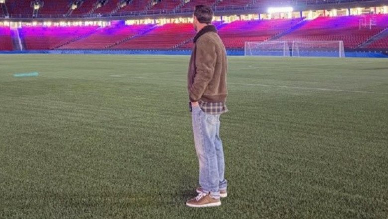 Messi visita el estadio del Barcelona: "Ojalá algún día pueda volver"