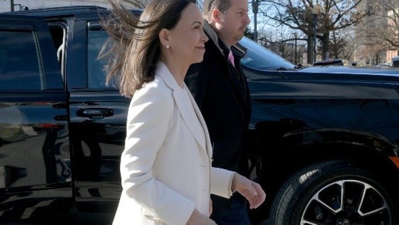 María Corina Machado llega a la Casa Blanca para reunirse con Trump