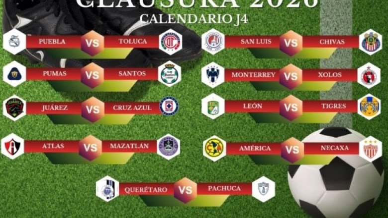 Dónde ver EN VIVO los partidos de la J4 del Clausura 2026