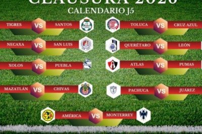 Dónde ver EN VIVO los partidos de la Jornada 5 del Clausura 2026