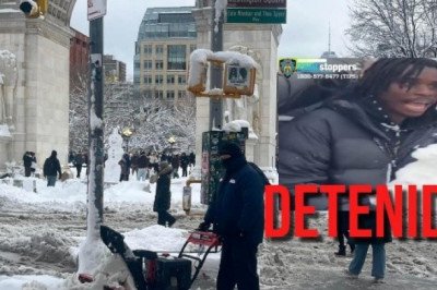 Arrestan a una persona tras pelea de bolas de nieve en Nueva York