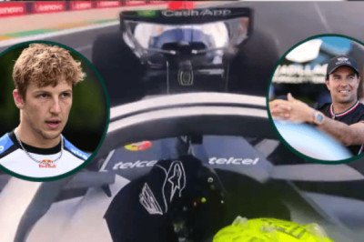 Checo Pérez protagoniza cruce de palabras con Liam Lawson