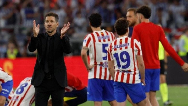 El "Cholo" Simeone y sus trágicas finales al frente del Atlético de Madrid